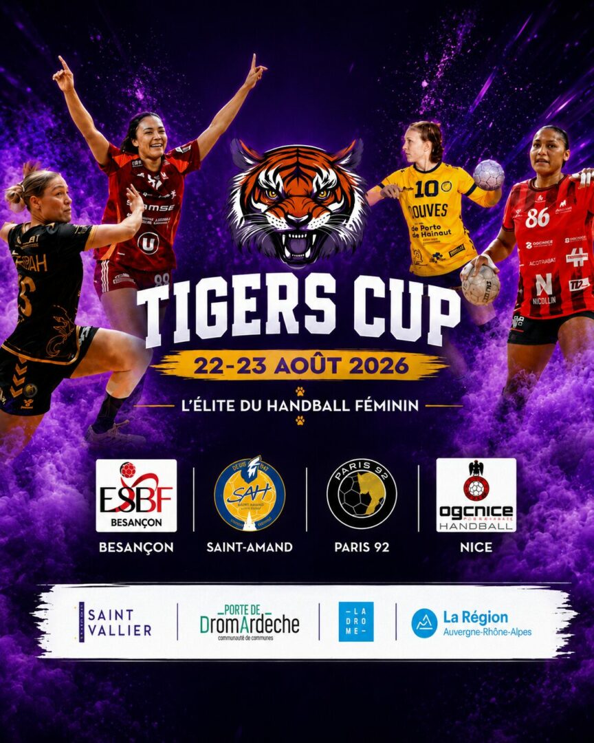 tigers cup 2026 tournoi handball féminin saint vallier